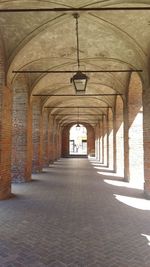 Empty corridor of building