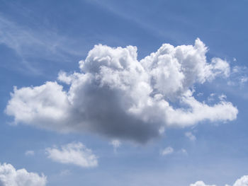 Low angle view of clouds in sky