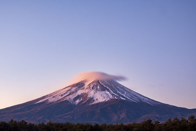 View of snowcapped mountain against sky