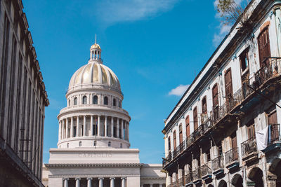 Low angle view of building against sky