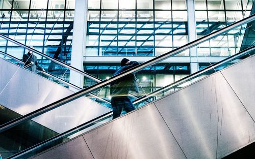 View of escalator