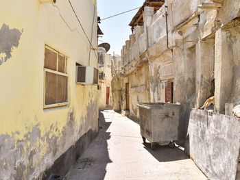 Back alley in muharraq, bahrain