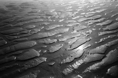 Full frame shot of wet sand