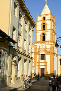 Low angle view of cathedral against clear sky