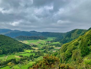 Scenic view of landscape against sky