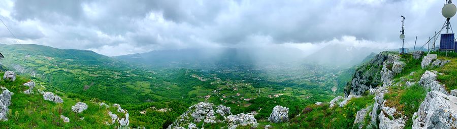 Panoramic view of landscape against sky