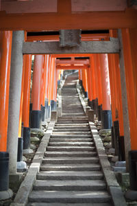 Steps leading to tunnel