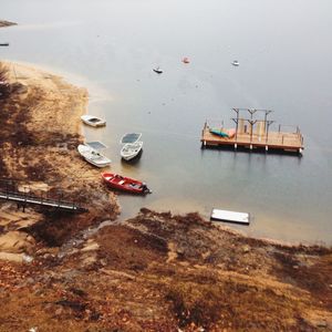 Boats in sea