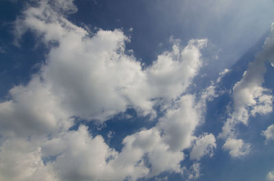 Low angle view of clouds in sky