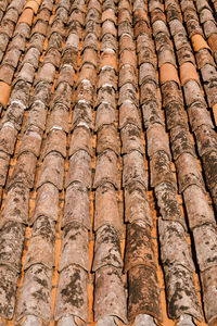 Full frame shot of roof tiles