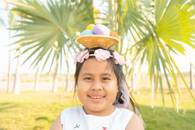 Portrait of smiling girl