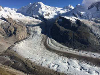 Snow covered mountain against sky
