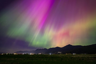 The magical northern lights over the cheam mountain range