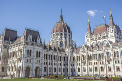 Low angle view of historical building