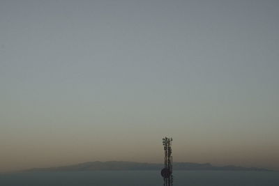 Scenic view of mountains against clear sky