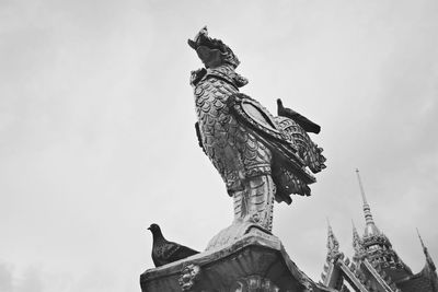 Low angle view of statue