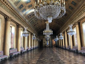 Empty corridor of building