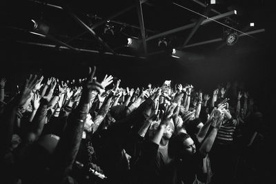 Crowd at music concert