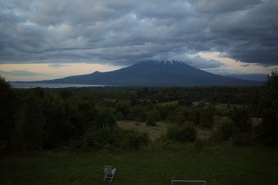 Scenic view of landscape against sky