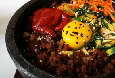 Close-up of food in plate