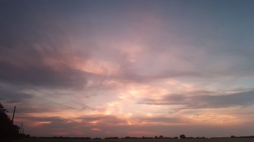 Scenic view of sky during sunset