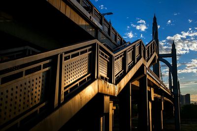 Low angle view of built structure against sky