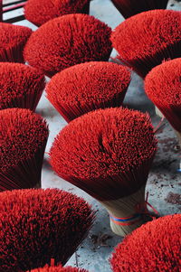 High angle view of incense sticks for sale in market