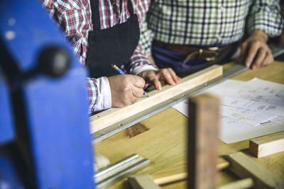 People working on table