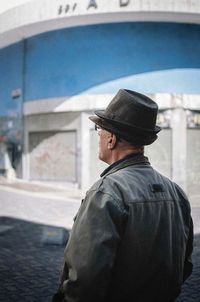 Man standing against sky