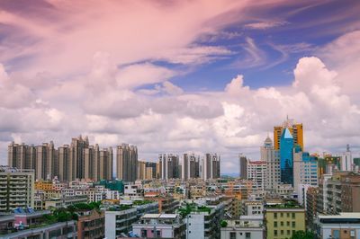 Cityscape against sky