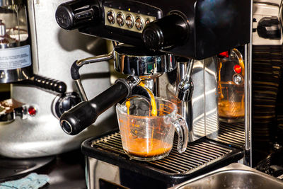 Close-up of tea in kitchen