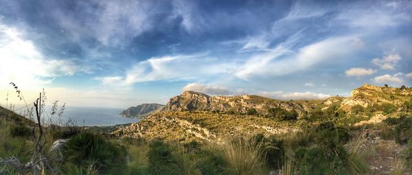 Panoramic view of landscape against sky