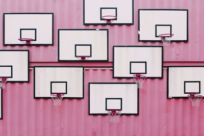 Full frame shot of pink building