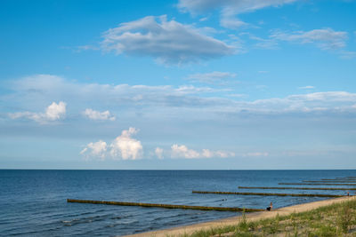 Scenic view of sea against sky