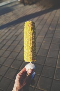 Person holding ice cream cone