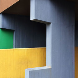 Built structure against the wall