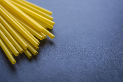 High angle view of food on table
