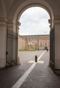 View of historical building against cloudy sky