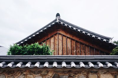 Low angle view of building against sky