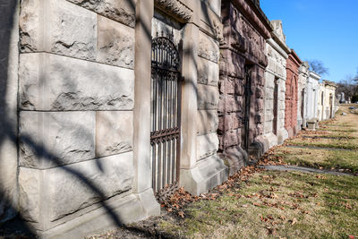 Historic city graveyard buildings