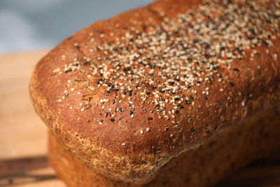 Close-up of bread on table