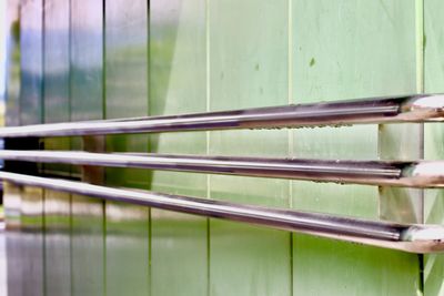 Full frame shot of railing against window