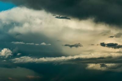 Low angle view of clouds in sky