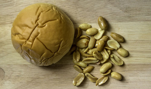 Close-up of bread on table