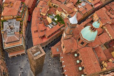 High angle view of roof