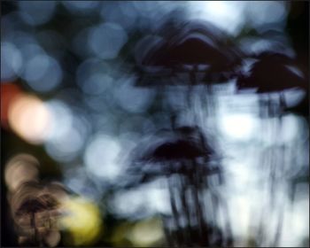 Defocused image of lights