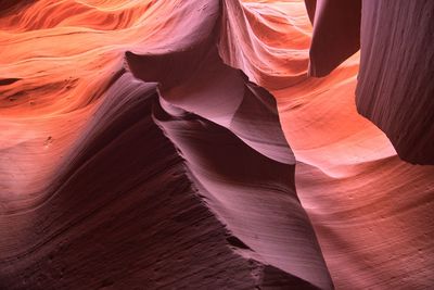 Low angle view of rock formation