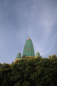 Low angle view of traditional building against sky