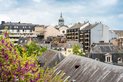 Buildings against sky in city