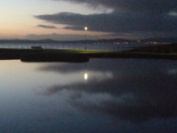 Scenic view of sky at night